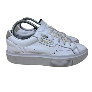 adidas Sleek Super Footwear White Women's 8.5 Shoes Chunky Sneakers EF8858